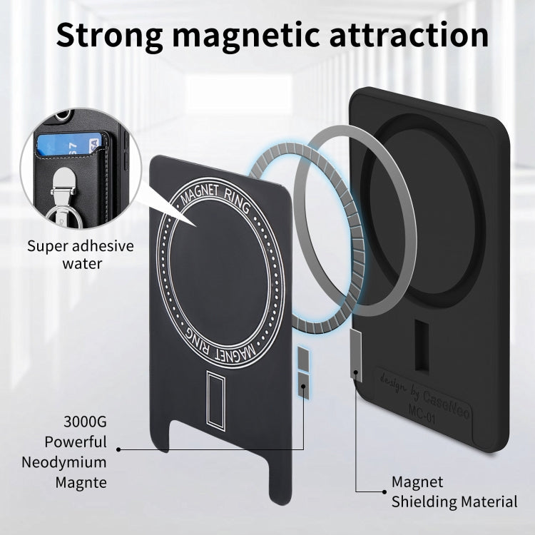 Skin Feel Ring Holder Wallet Magnetic Phone Case