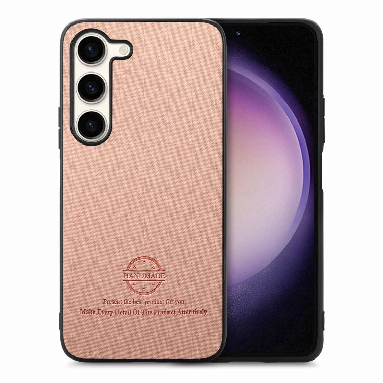 Twill Fabric Leather Skin Back Phone Case, For Samsung Galaxy S23 Ultra 5G, For Samsung Galaxy S23+ 5G, For Samsung Galaxy S23 5G