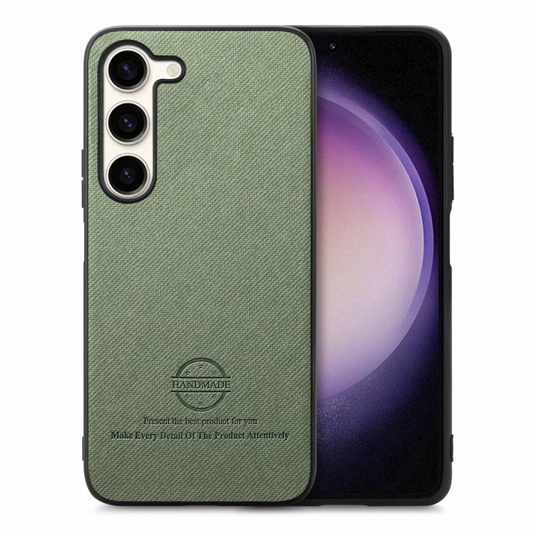 Twill Fabric Leather Skin Back Phone Case, For Samsung Galaxy S23 Ultra 5G, For Samsung Galaxy S23+ 5G, For Samsung Galaxy S23 5G
