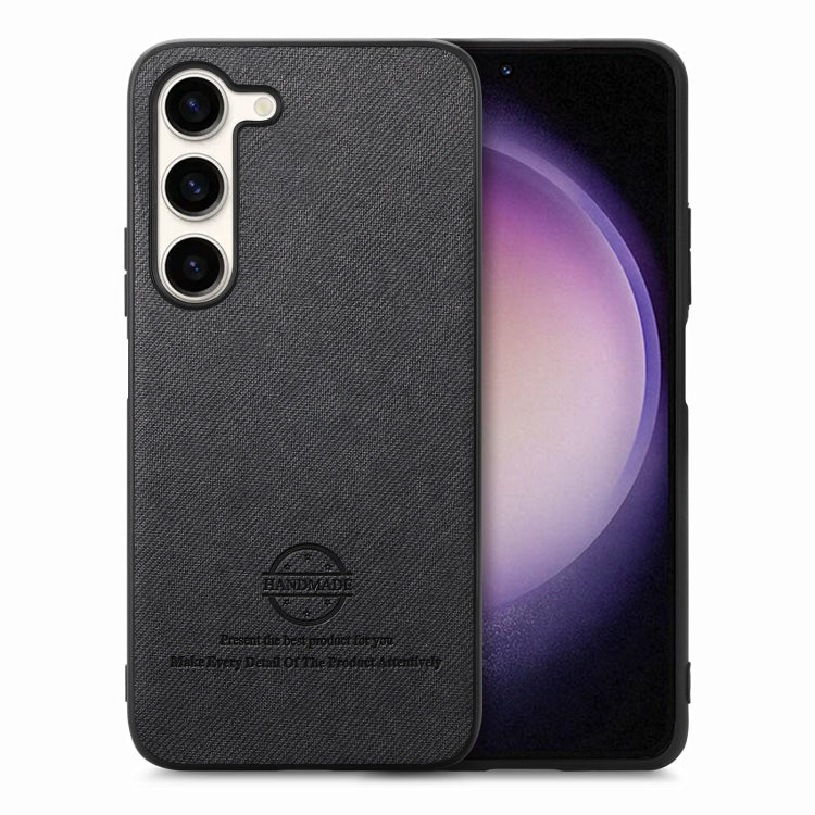 Twill Fabric Leather Skin Back Phone Case, For Samsung Galaxy S23 Ultra 5G, For Samsung Galaxy S23+ 5G, For Samsung Galaxy S23 5G