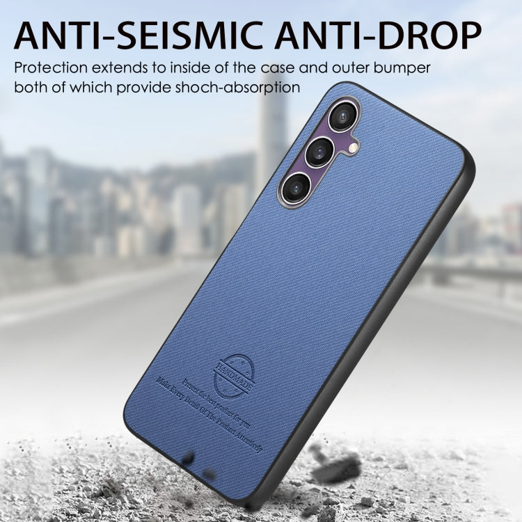 Twill Fabric Leather Skin Back Phone Case, For Samsung Galaxy S23 FE 5G, For Samsung Galaxy A34 5G, For Samsung Galaxy A54 5G