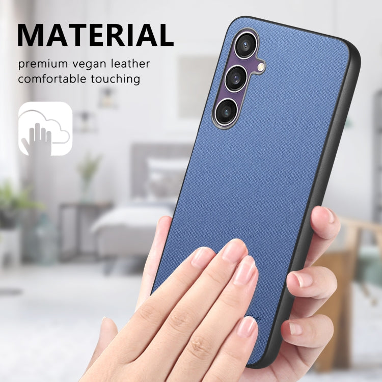 Twill Fabric Leather Skin Back Phone Case, For Samsung Galaxy S23 FE 5G, For Samsung Galaxy A34 5G, For Samsung Galaxy A54 5G