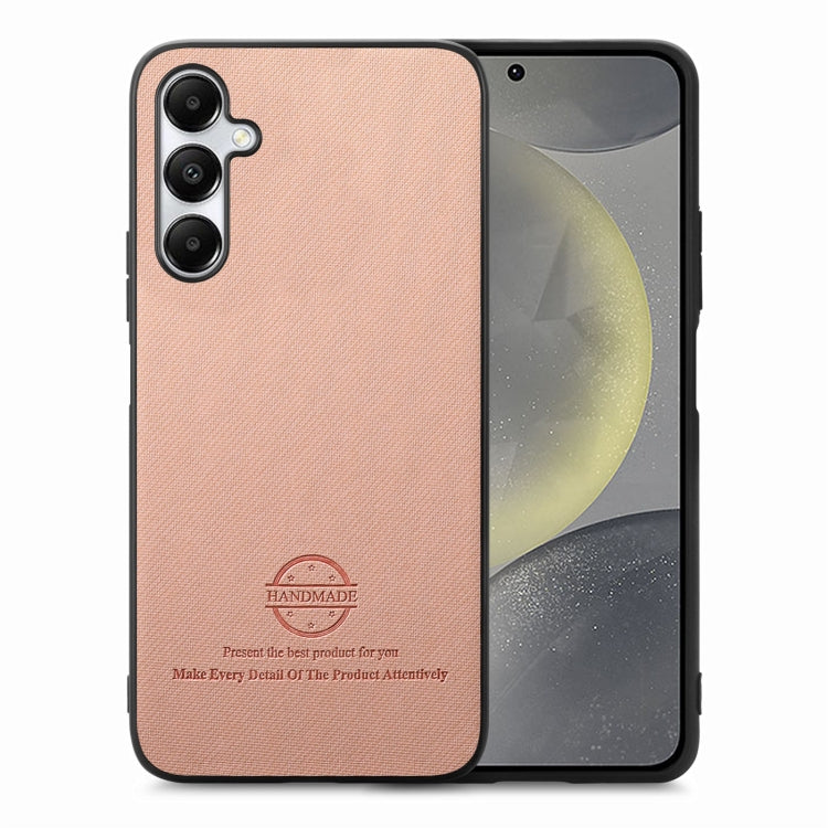 Twill Fabric Leather Skin Back Phone Case, For Samsung Galaxy S24 Ultra 5G, For Samsung Galaxy S24+ 5G, For Samsung Galaxy S24 5G