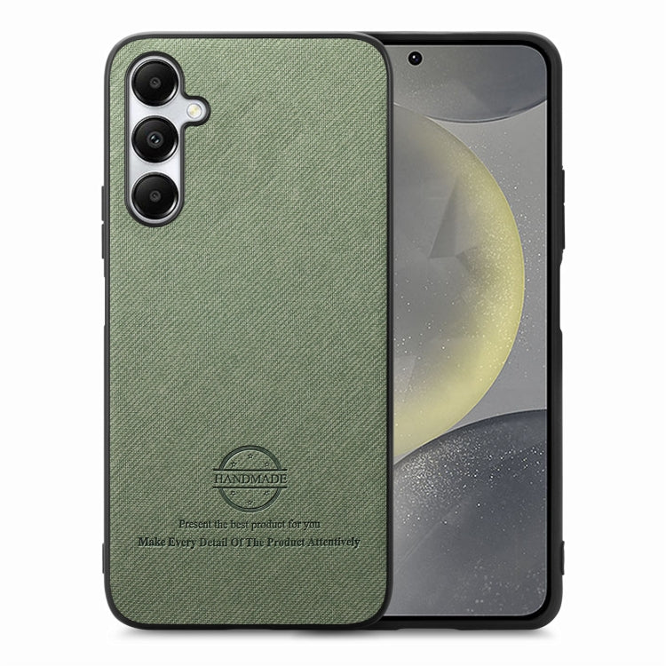 Twill Fabric Leather Skin Back Phone Case, For Samsung Galaxy S24 Ultra 5G, For Samsung Galaxy S24+ 5G, For Samsung Galaxy S24 5G