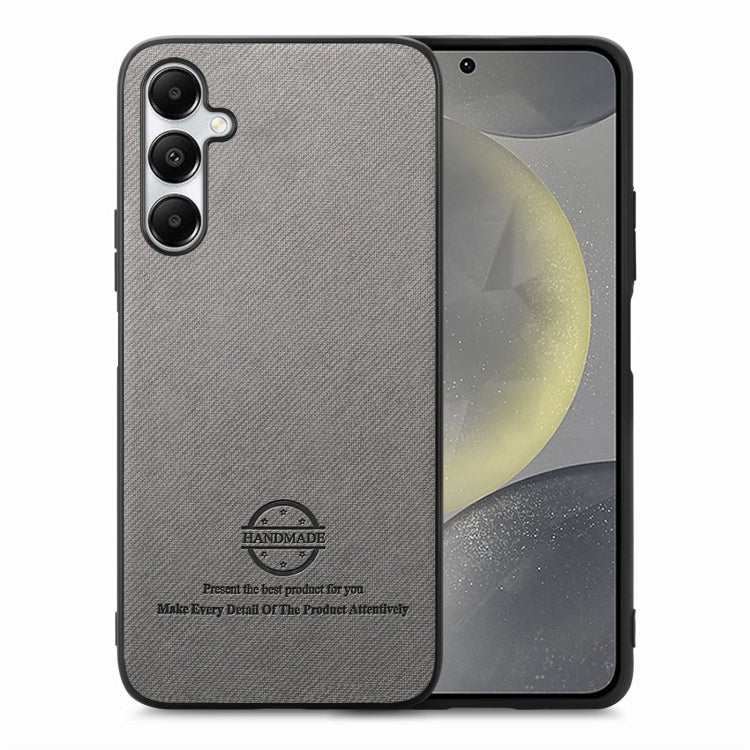 Twill Fabric Leather Skin Back Phone Case, For Samsung Galaxy S24 Ultra 5G, For Samsung Galaxy S24+ 5G, For Samsung Galaxy S24 5G