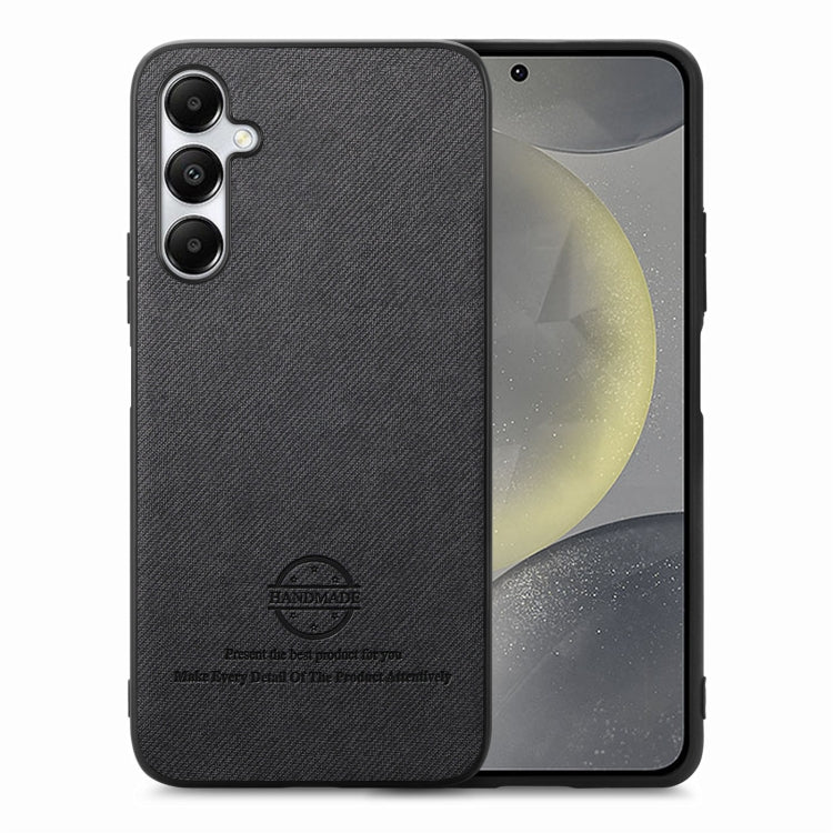 Twill Fabric Leather Skin Back Phone Case, For Samsung Galaxy S24 Ultra 5G, For Samsung Galaxy S24+ 5G, For Samsung Galaxy S24 5G