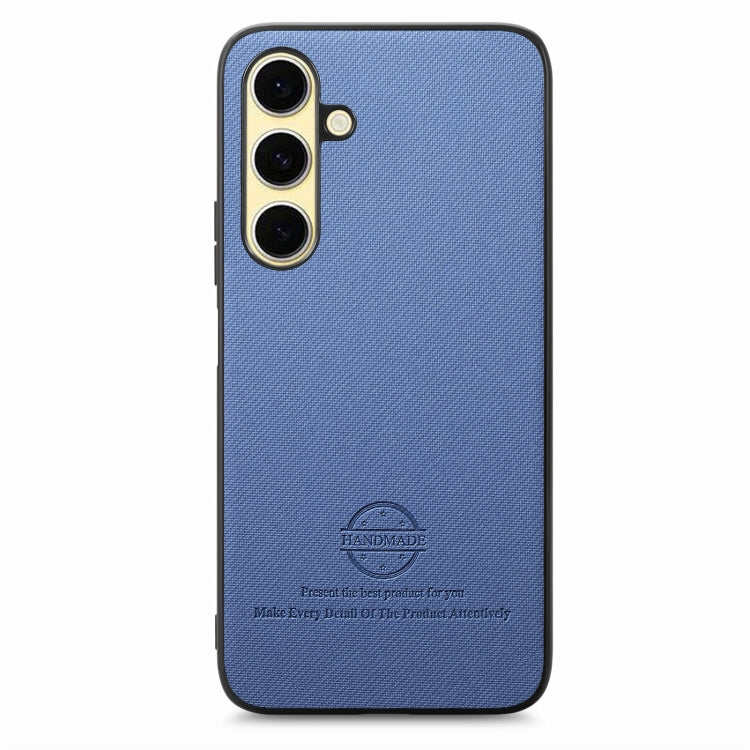 Twill Fabric Leather Skin Back Phone Case, For Samsung Galaxy S24 FE 5G, For Samsung Galaxy A55 5G, For Samsung Galaxy A35 5G