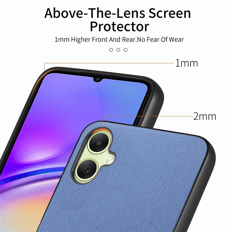 Twill Fabric Leather Skin Back Phone Case, For Samsung Galaxy A05, For Samsung Galaxy A05s, For Samsung Galaxy A25 5G