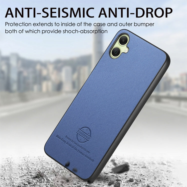 Twill Fabric Leather Skin Back Phone Case, For Samsung Galaxy A05, For Samsung Galaxy A05s, For Samsung Galaxy A25 5G