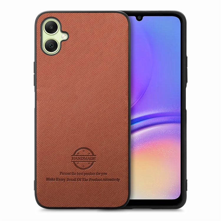 Twill Fabric Leather Skin Back Phone Case, For Samsung Galaxy A05, For Samsung Galaxy A05s, For Samsung Galaxy A25 5G