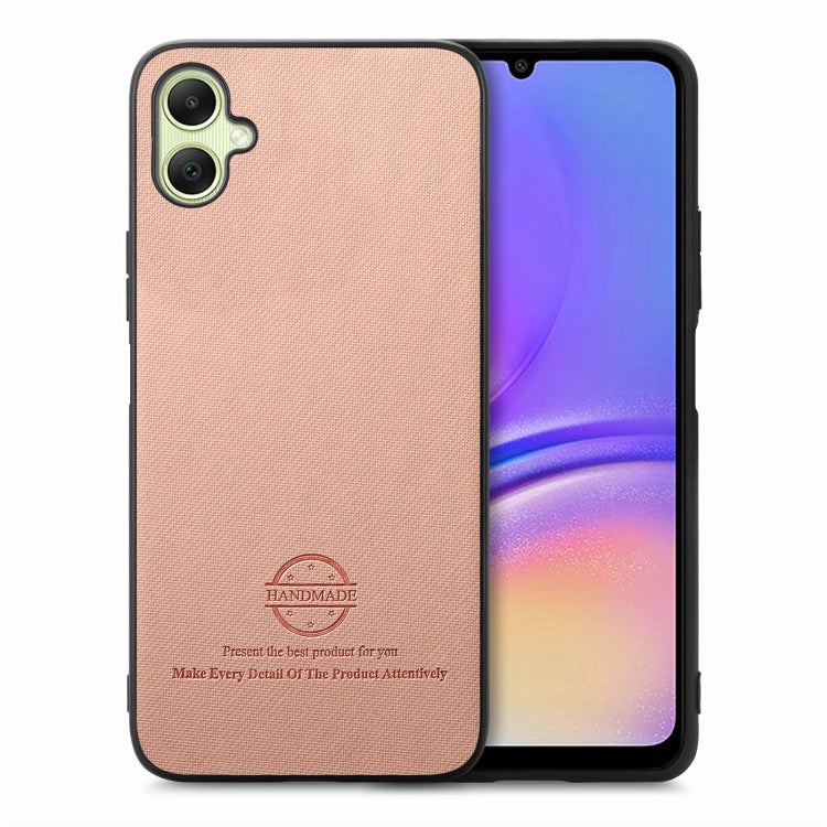 Twill Fabric Leather Skin Back Phone Case, For Samsung Galaxy A05, For Samsung Galaxy A05s, For Samsung Galaxy A25 5G