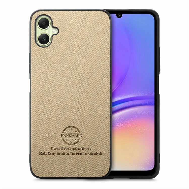 Twill Fabric Leather Skin Back Phone Case, For Samsung Galaxy A05, For Samsung Galaxy A05s, For Samsung Galaxy A25 5G