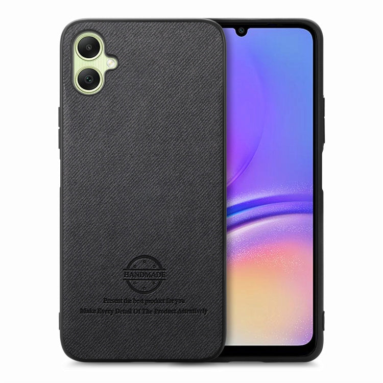 Twill Fabric Leather Skin Back Phone Case, For Samsung Galaxy A05, For Samsung Galaxy A05s, For Samsung Galaxy A25 5G