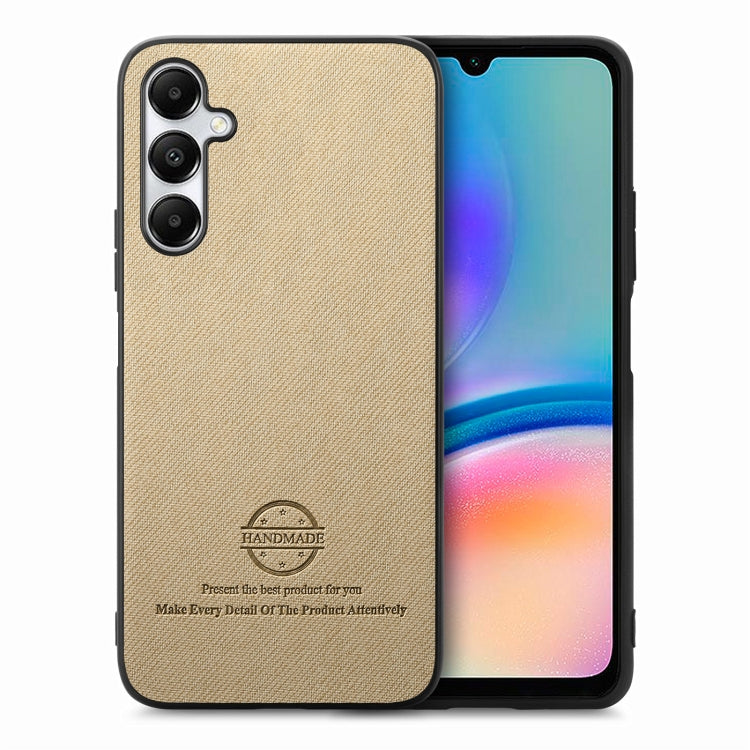 Twill Fabric Leather Skin Back Phone Case, For Samsung Galaxy A05, For Samsung Galaxy A05s, For Samsung Galaxy A25 5G