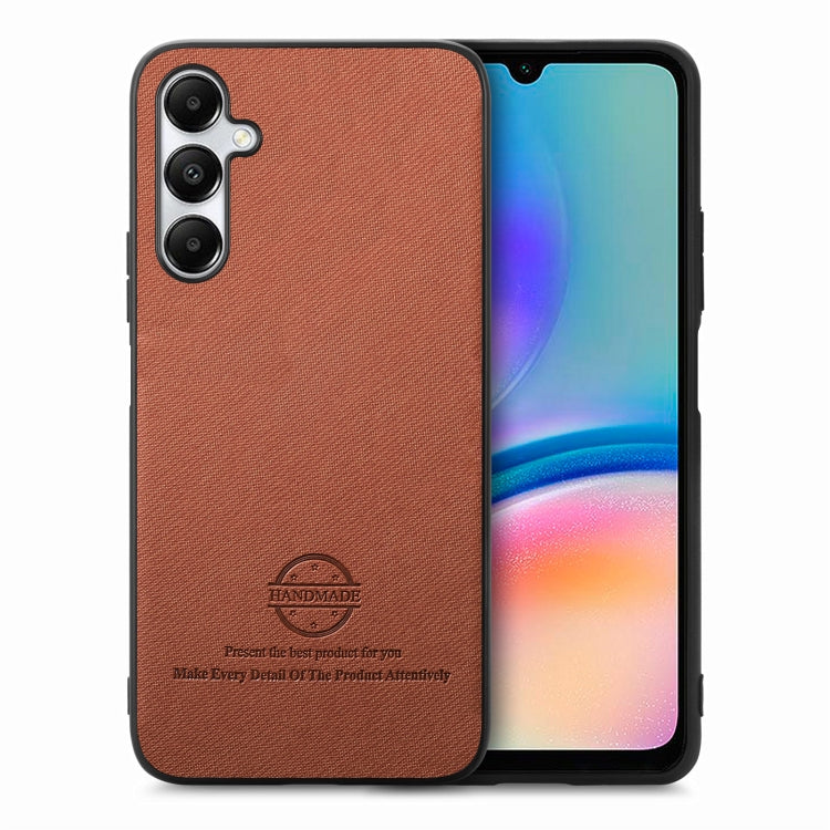 Twill Fabric Leather Skin Back Phone Case, For Samsung Galaxy S23 FE 5G, For Samsung Galaxy A34 5G, For Samsung Galaxy A54 5G