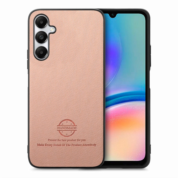 Twill Fabric Leather Skin Back Phone Case, For Samsung Galaxy S23 FE 5G, For Samsung Galaxy A34 5G, For Samsung Galaxy A54 5G