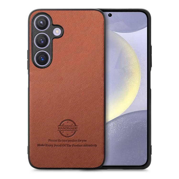 Twill Fabric Leather Skin Back Phone Case, For Samsung Galaxy S25 5G, For Samsung Galaxy S25+ 5G, For Samsung Galaxy S25 Ultra 5G