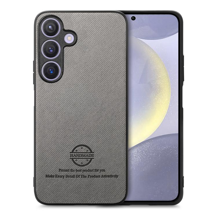 Twill Fabric Leather Skin Back Phone Case, For Samsung Galaxy S25 5G, For Samsung Galaxy S25+ 5G, For Samsung Galaxy S25 Ultra 5G