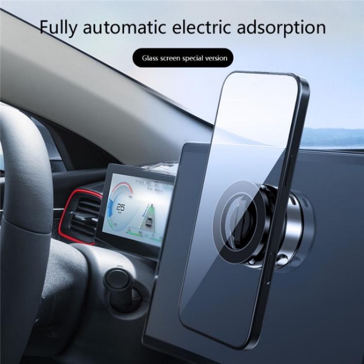 X98 Magnetic Vacuum Suction Electric Absorption Cellphone Stand Desktop Car Phone Holder