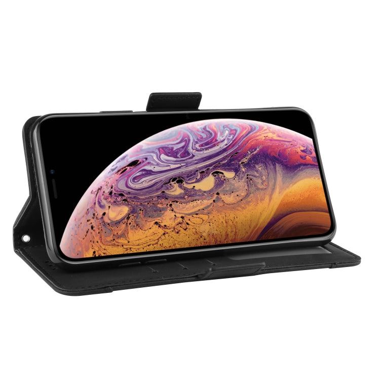 Wallet Style Skin Feel Calf Pattern Leather Case For iPhone XIR 2019 ,with Separate Card Slot