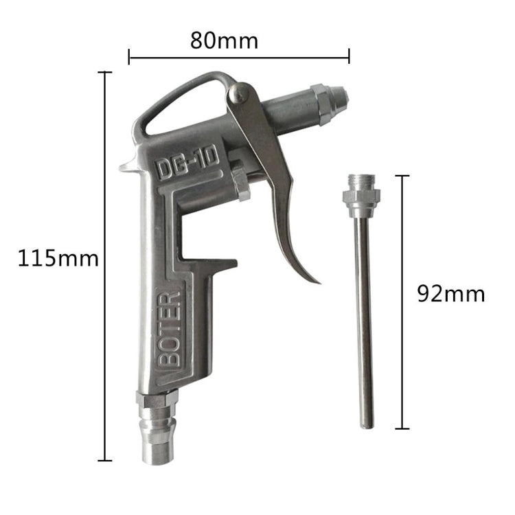 DG-10 Air Blow Gun Pistol Trigger Cleaner Compressor Dust Blower 8 Inch Nozzle Duster Cleaning Tools, DG-10 Air Blow Gun