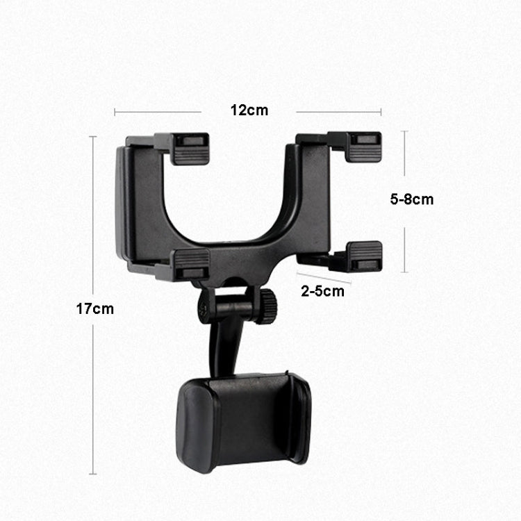 2 PCS Car Rearview Mirror Mobile Phone Bracket Tachograph Fixing Clip, 2pcs Rearview Mirror Mobile Phone Bracket