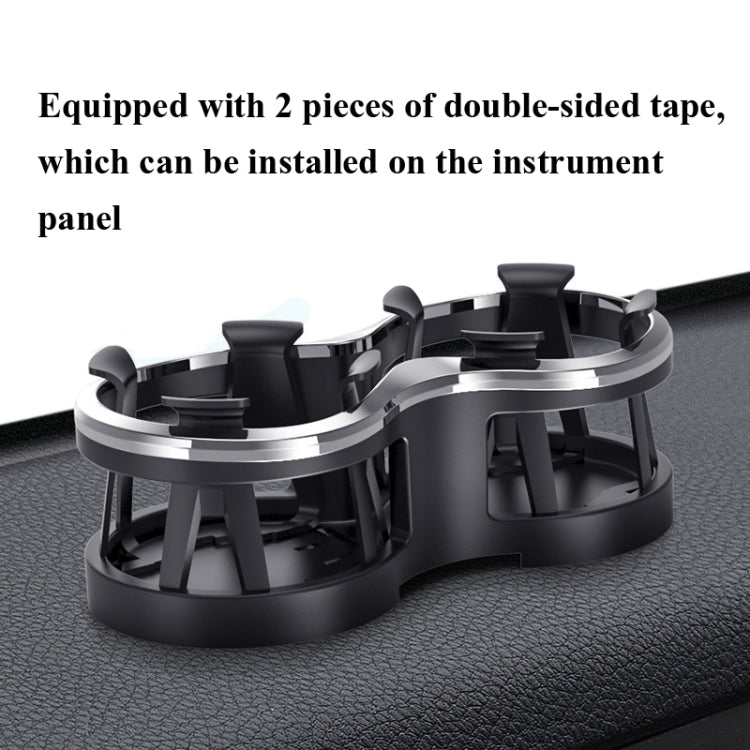 SHUNWEI SD-1038 Car Dual-Hole Water Cup Holder Cola Vacuum Flask Holder One For Two Beverage Holders, SD-1038