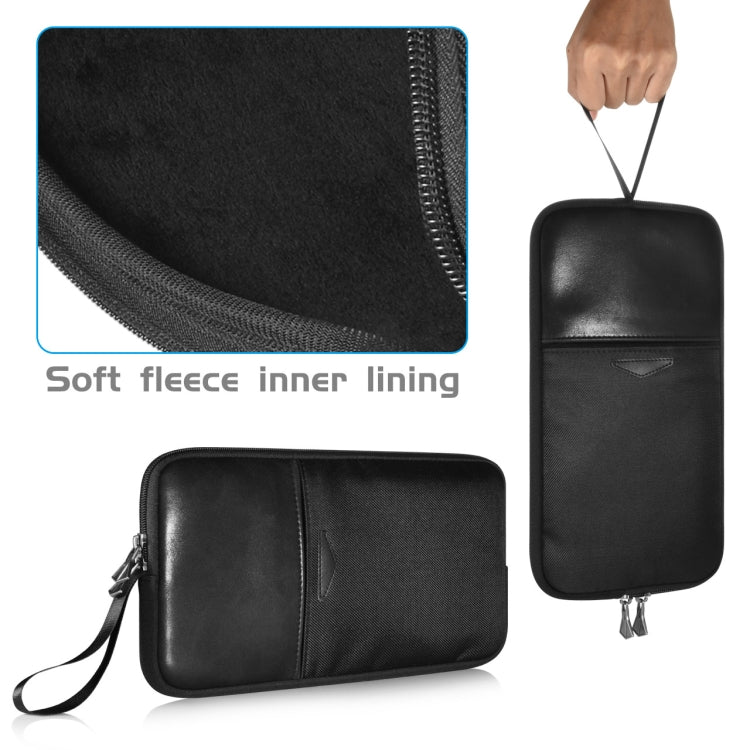Universal PU Leather + Nylon Waterproof Zipper Portable Keyboard Storage Bag For Apple Wireless Keyboard A1314 & Magic Keyboard A1644