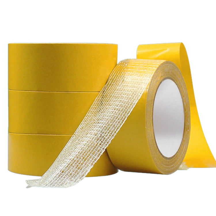 Double-sided Fiberglass Grid Sticky Adhesive Fiber Transparent Mesh Tape, 2 PCS 5mmx50 m, 8mmx50 m, 10mmx50 m, 15mmx50 m, 20mmx50 m, 25mmx50 m, 30mmx50 m, 40mmx50 m, 50mmx50 m