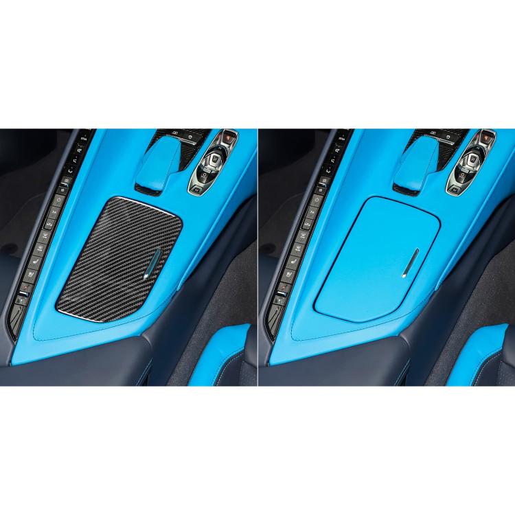 For Chevrolet Corvette C8 Right-Hand Drive Center Control Cup Cover Sticker, Right-Hand Drive