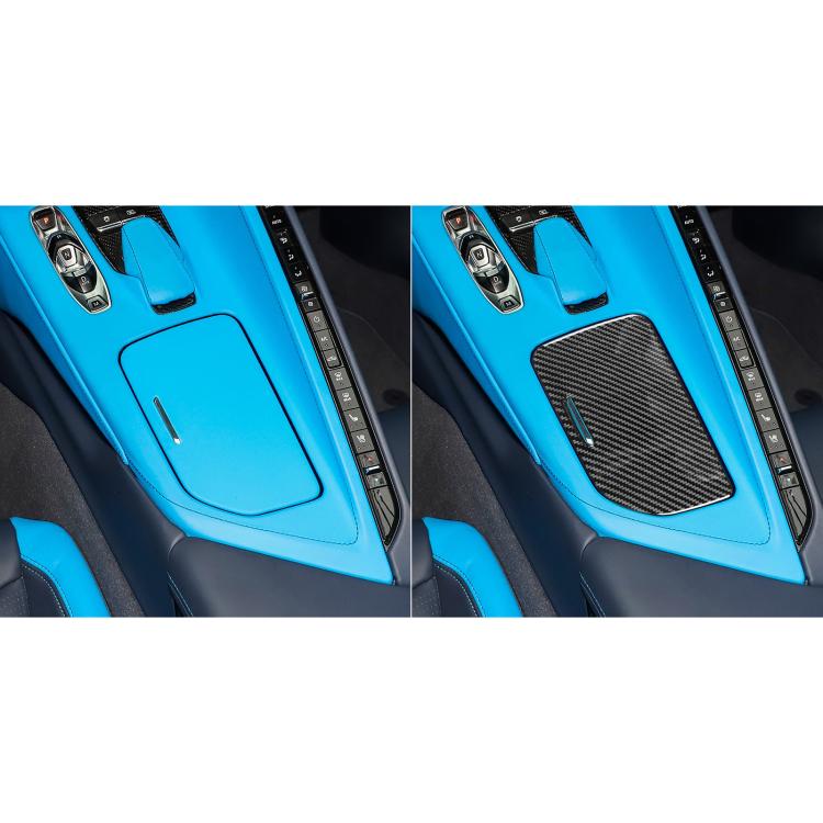 For Chevrolet Corvette C8 Left-Hand Drive Center Control Cup Cover Sticker, Left-Hand Drive