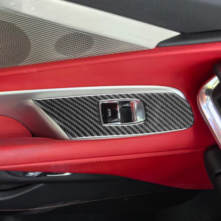 For Chevrolet Corvette C8 2pcs /Set Right-Hand Drive Lift Button Decorative Sticker, Right-Hand Drive