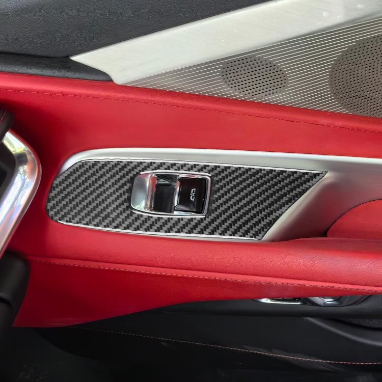 For Chevrolet Corvette C8 2pcs /Set Left-Hand Drive Lift Button Decorative Sticker, Left-Hand Drive