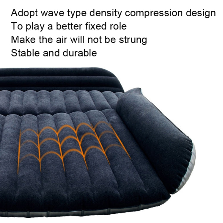 ZQ-418 SUV Rear Trunk Inflatable Bed Cushion Travel Universal Air Bed, Blue Black