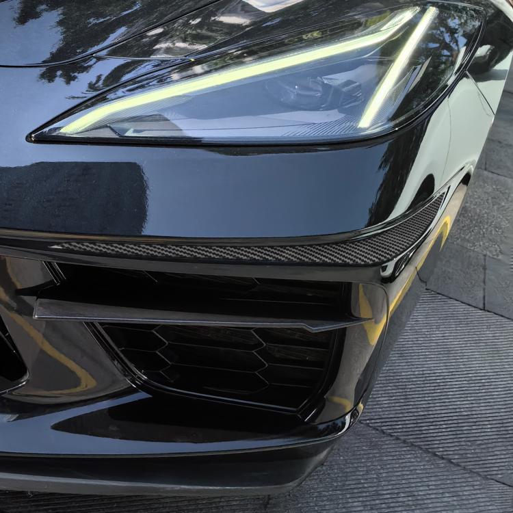 For Chevrolet Corvette C8 2pcs /Set Bumper Lip Decorative Sticker
