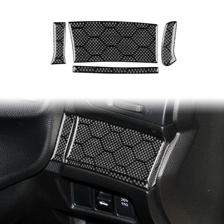 For Infiniti G37/G25/Q60 4pcs /Set Right-Hand Drive Steering Wheel Button Left Cover Sticker, Right-Hand Drive