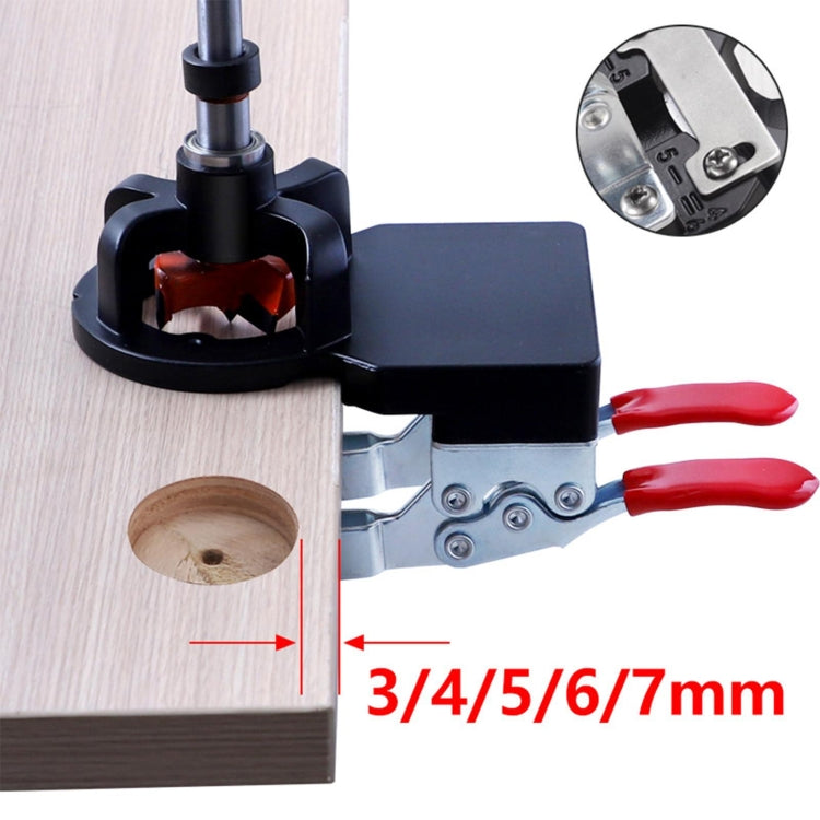 8 In 1 Aluminum Alloy 35mm Hinge Opener Hinge Punch Positioning Tool, 8 In 1