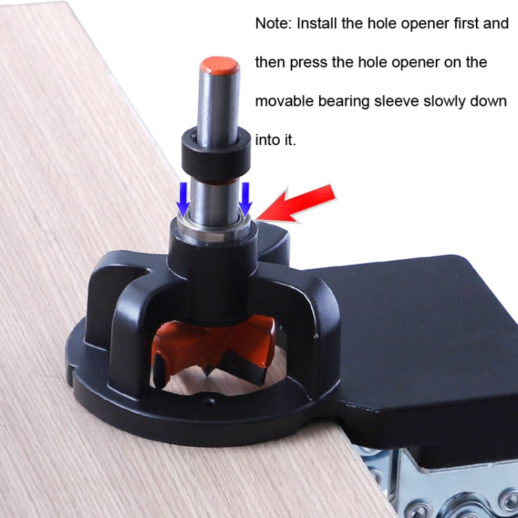 8 In 1 Aluminum Alloy 35mm Hinge Opener Hinge Punch Positioning Tool, 8 In 1