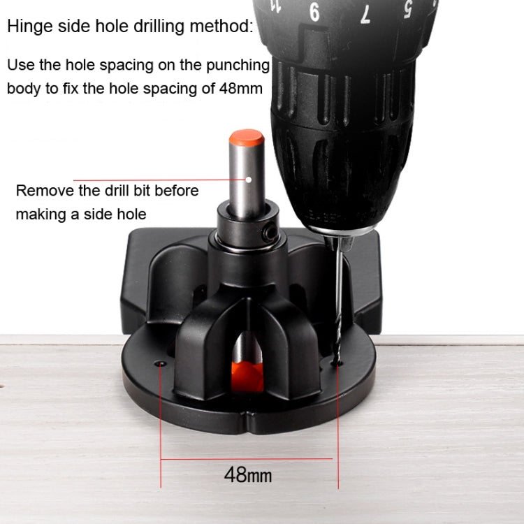 8 In 1 Aluminum Alloy 35mm Hinge Opener Hinge Punch Positioning Tool, 8 In 1