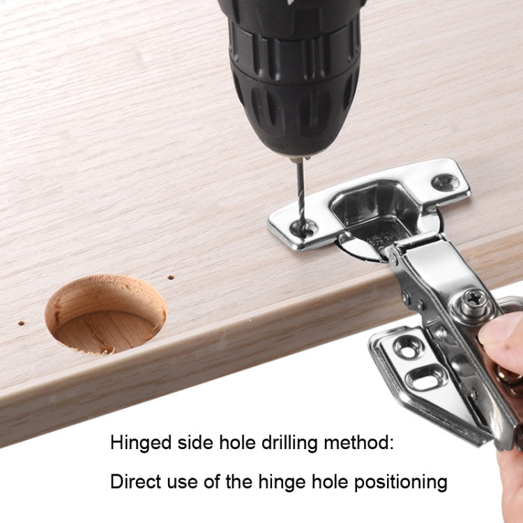 8 In 1 Aluminum Alloy 35mm Hinge Opener Hinge Punch Positioning Tool, 8 In 1