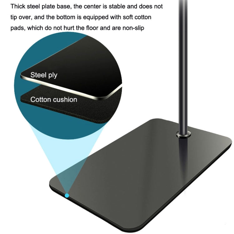 155cm Mobile Phone Tablet Live Broadcast Bedside Lifting Bracket, 155cm Telescopic Floor Model (Black), 155cm Cantilever Floor Stand (Black), 155cm Telescopic Floor Stand (White), 155cm Cantilever Floor Stand (White)