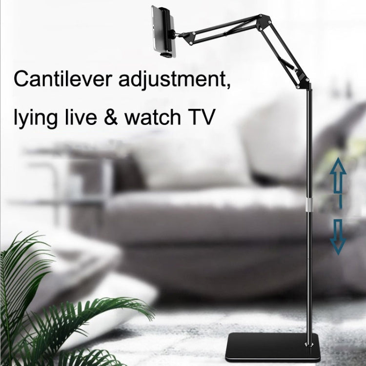 155cm Mobile Phone Tablet Live Broadcast Bedside Lifting Bracket, 155cm Telescopic Floor Model (Black), 155cm Cantilever Floor Stand (Black), 155cm Telescopic Floor Stand (White), 155cm Cantilever Floor Stand (White)