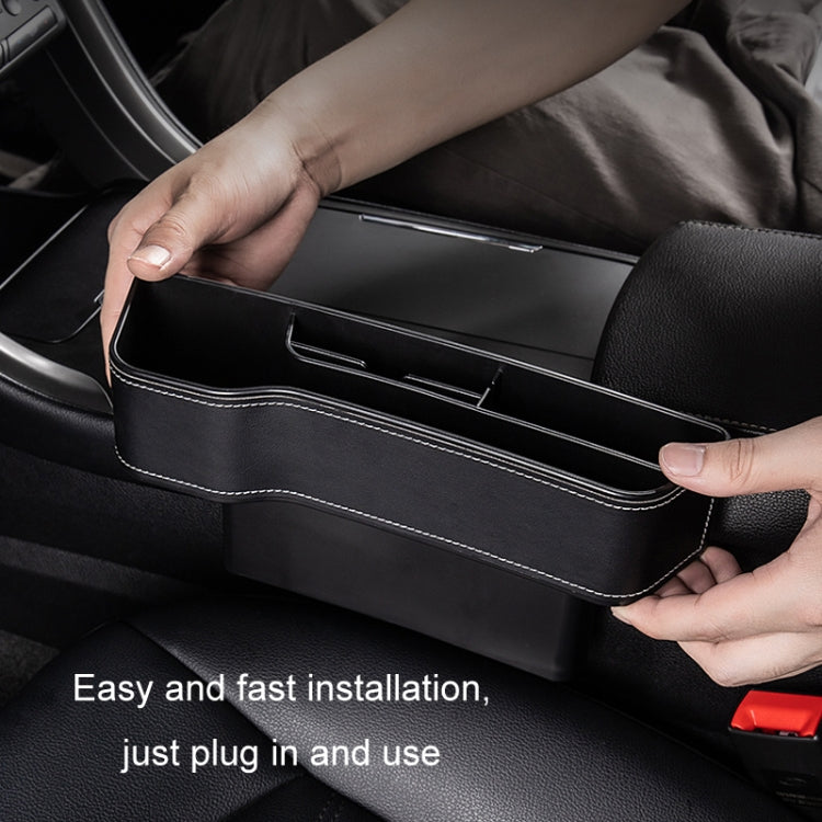 Car Crevice Storage Box Seat Decoration Finishing Box, Black Leather Principal Driver, Black Leather Co-pilot, Beige Leather Principal Driver, Beige Leather Co-pilot, Mocha Brown Leather Principal Driver, Mocha Brown Co-pilot, Red Suede Principal Drive...