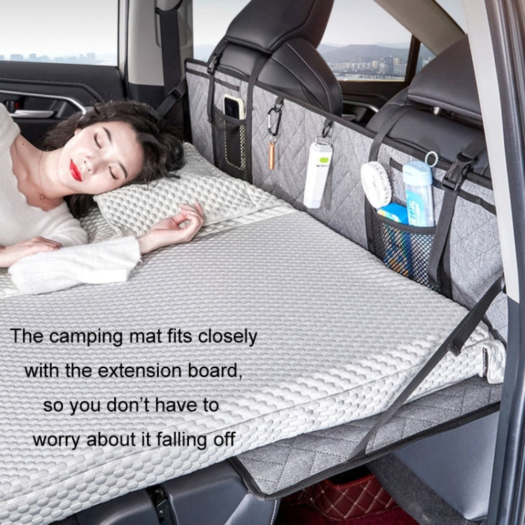 Car Camping Bed Folding Board SUV Rear Row Extension Board For Tesla, Gray, Black, Gray Embossed, Black Embossed