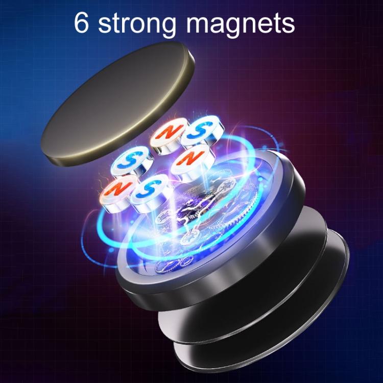 Zero Gravity Car Steering Wheel Phone Navigation Mount Sticky Metal Magnetic Holder, D35