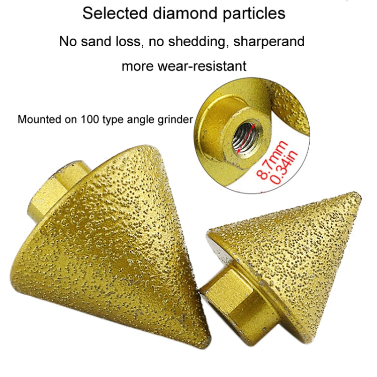 Diamond Chamfering Machine Conical Grinding Bit Tile Marble Quartz Drilling Hole Reamer Angle Grinder Drill Bit