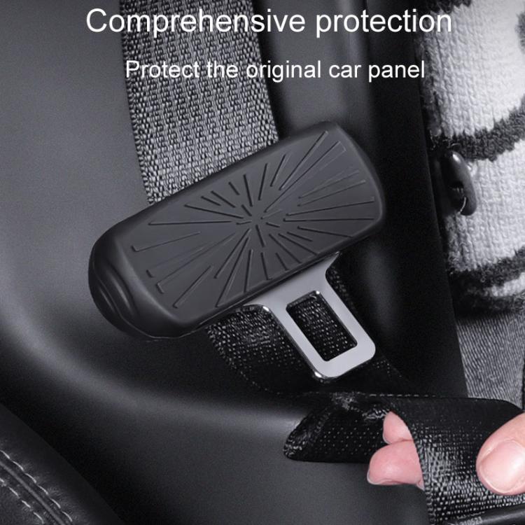 For Tesla Model 3 / Y Car Seat Belt Anti-Collision Silicone Protective Cover