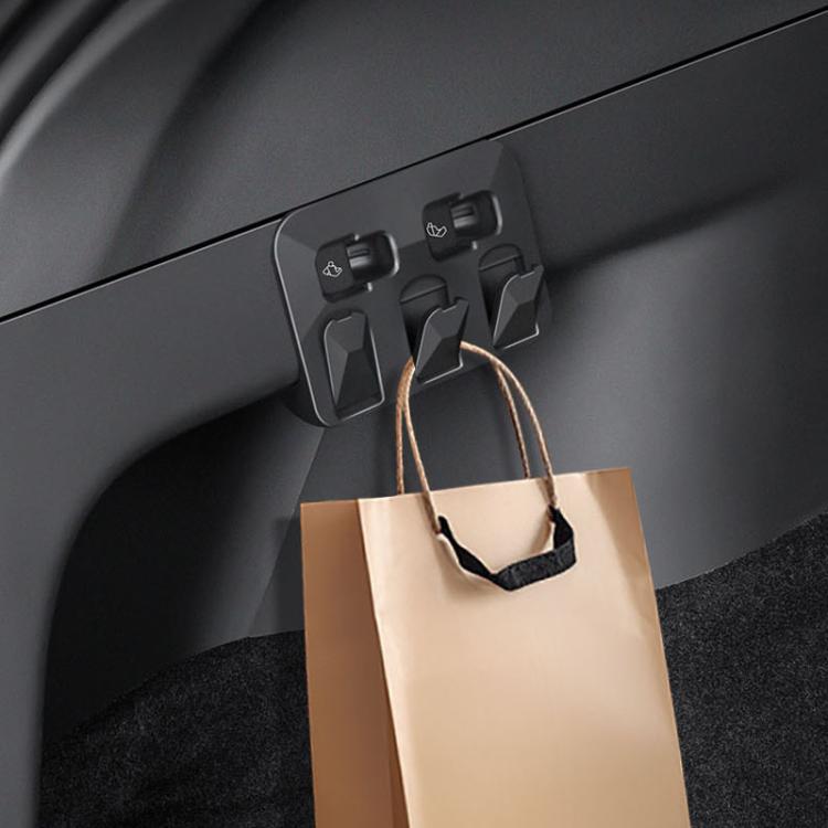 For Tesla Model Y Car Hidden Trunk Modification Button Folding Hook