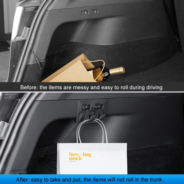 For Tesla Model Y Car Hidden Trunk Modification Button Folding Hook