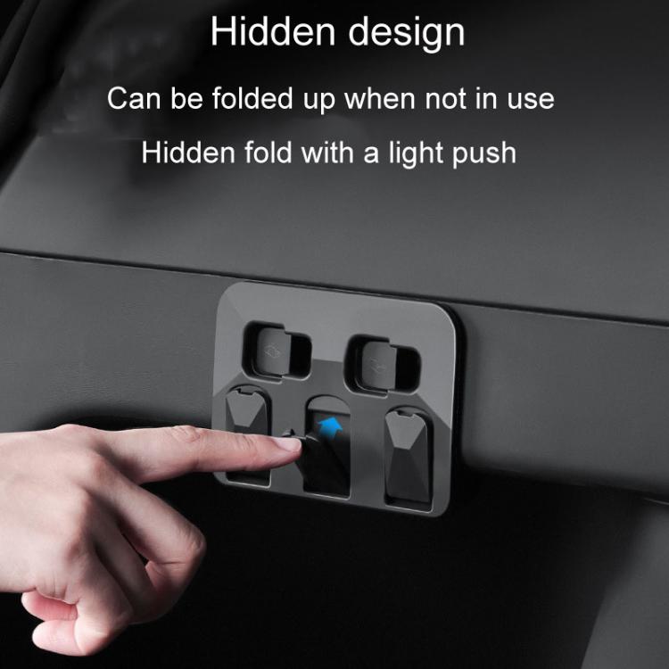 For Tesla Model Y Car Hidden Trunk Modification Button Folding Hook